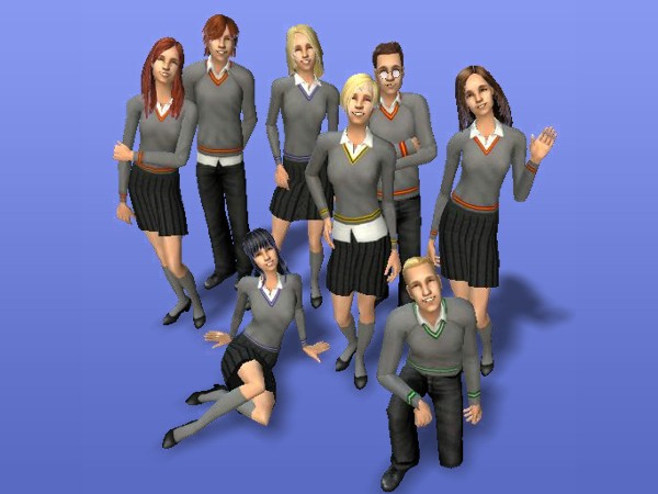 all my Sims together